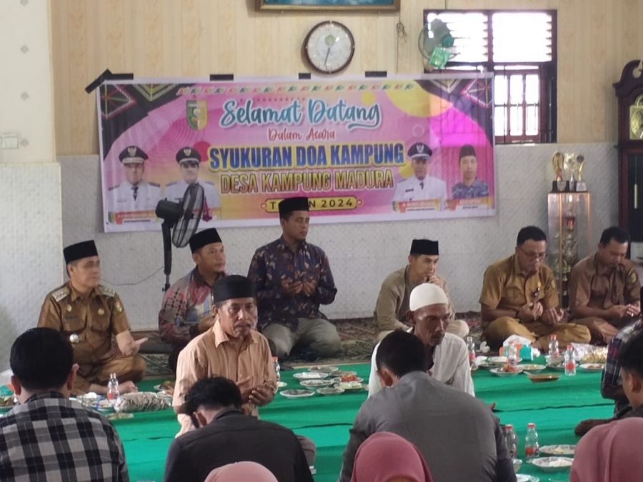 Ribuan Mayarakat Desa Kampung Madura Ikuti Acara Syukuran Doa Kampung Tahun 2024