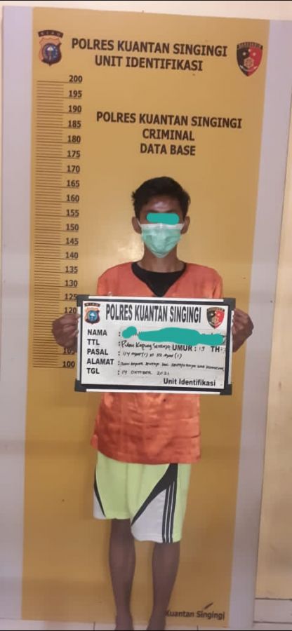 Satuan Resnarkoba Polres Kuansing Tangkap Pelaku Tindak Pidana Narkotika Jenis Shabu 